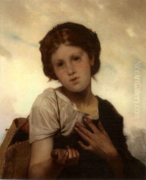 Young Girl Oil Painting by Leon Jean Basile Perrault