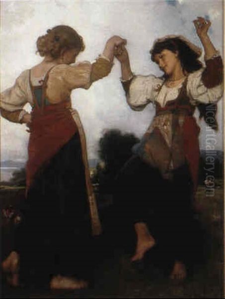 La Tarantella Oil Painting by Leon Jean Basile Perrault