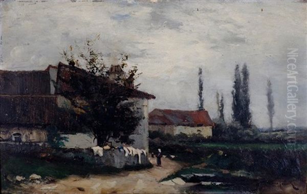 Maison De Campagne Oil Painting by Aime Perret