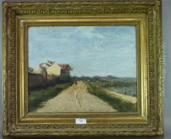 Le Chemin De Hallage Oil Painting by Aime Perret