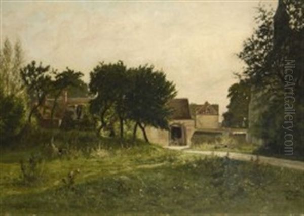 Paysage Oil Painting by Georges Leon Alfred Perrichon