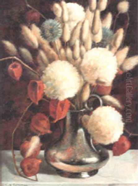 Autumn's Bounty Oil Painting by John W. Perrin