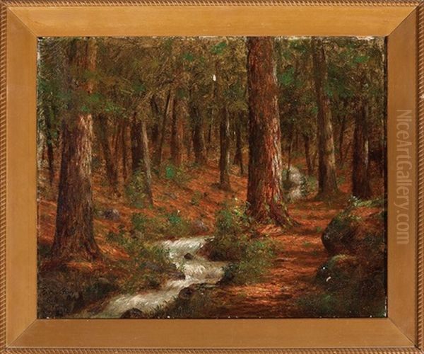 Woodland Brook Near The Village Of Seis In Tyrol by Enoch Wood Perry