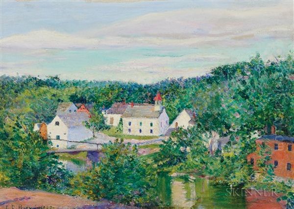 Cottages, Spring Oil Painting by Lilla Cabot Perry