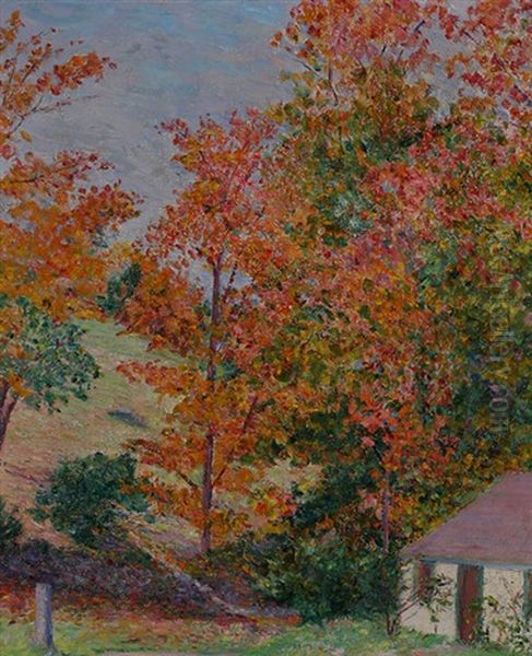 Autumn In Hancock, New Hampshire Oil Painting by Lilla Cabot Perry