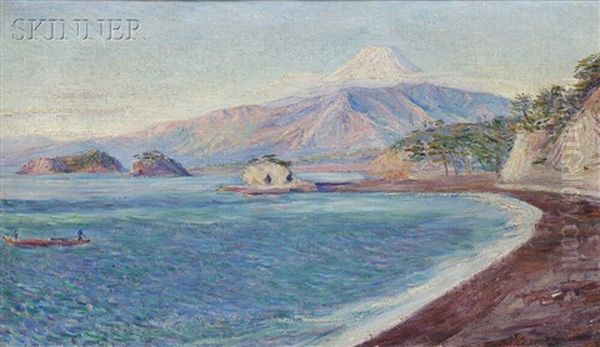 Fuji From Lava Beach Oil Painting by Lilla Cabot Perry