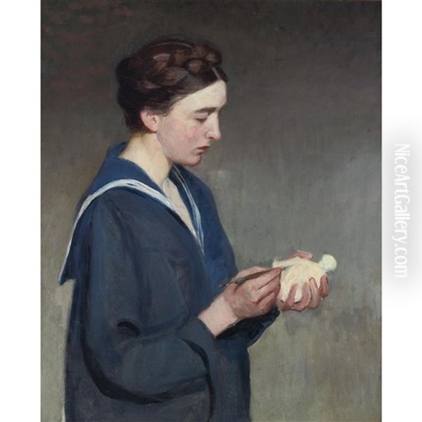 The Sculptor Oil Painting by Lilla Cabot Perry