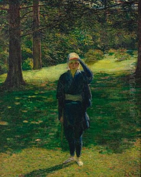 The Golfer Oil Painting by Lilla Cabot Perry