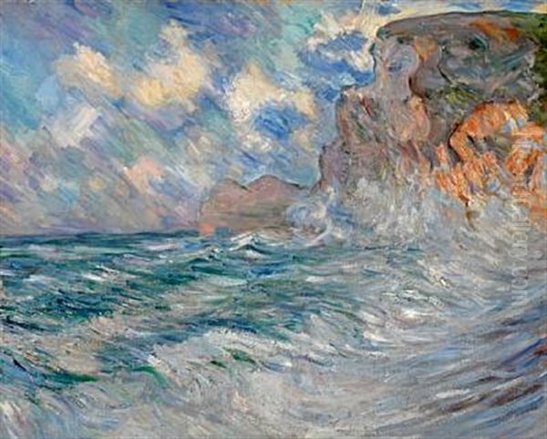 Cliffs At Etretat Oil Painting by Lilla Cabot Perry