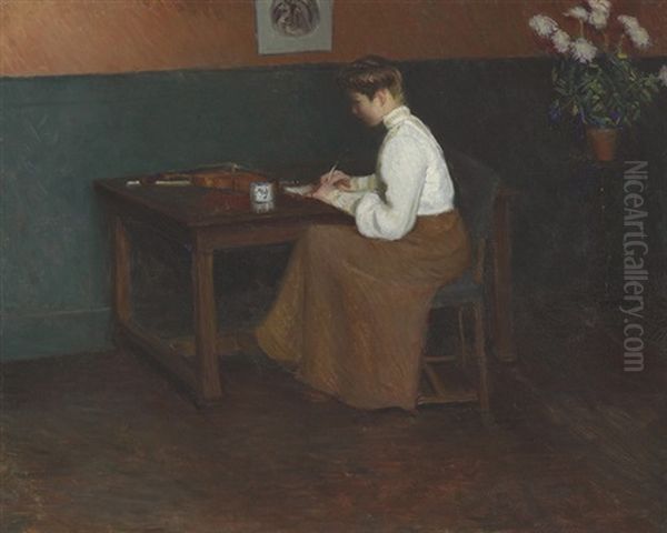 In The Studio Oil Painting by Lilla Cabot Perry