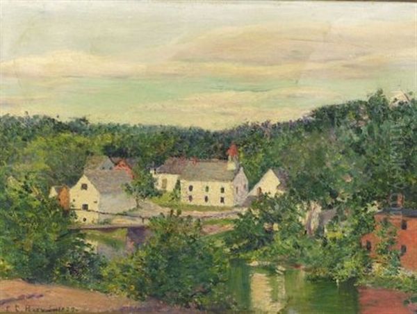 Cottages, Spring Oil Painting by Lilla Cabot Perry