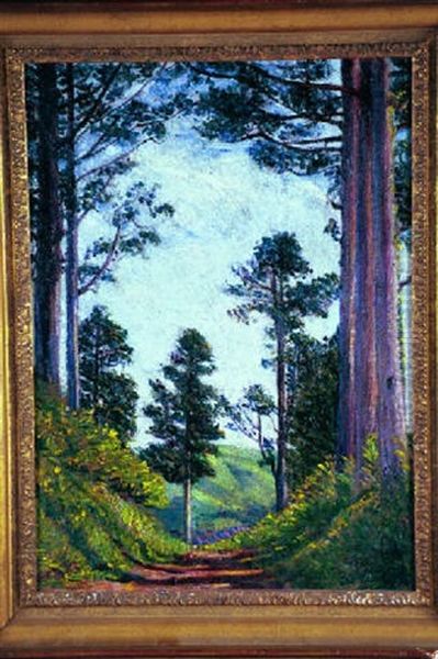 Japanese Landscape Oil Painting by Lilla Cabot Perry