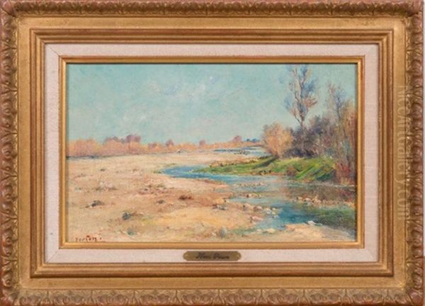 Bord De Riviere Oil Painting by Henri Person