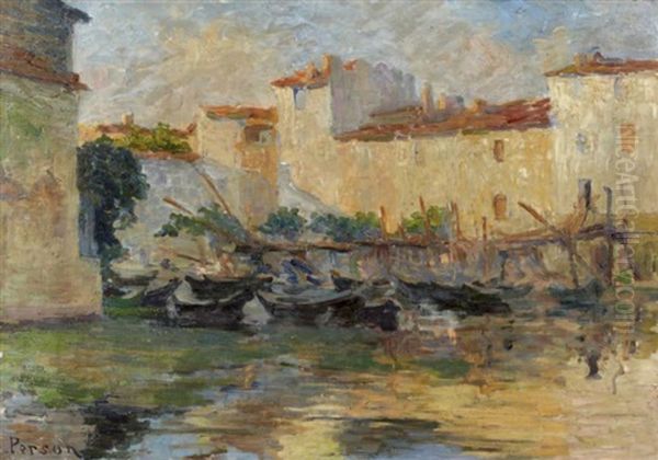 Le Port Oil Painting by Henri Person