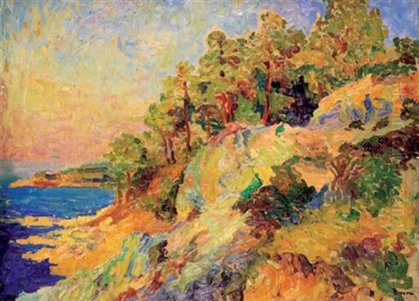 Vue De L'esterel Oil Painting by Henri Person