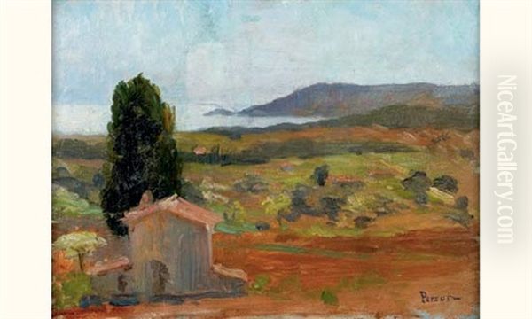 Le Golf De Saint-tropez Oil Painting by Henri Person