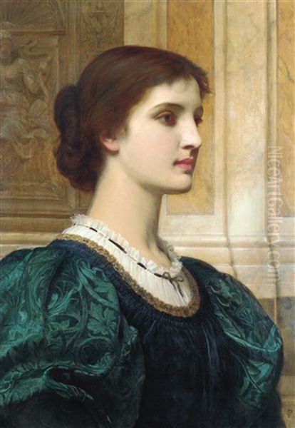 Kate Oil Painting by Charles Edward Perugini