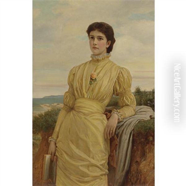 Portrait Of A Lady by Charles Edward Perugini