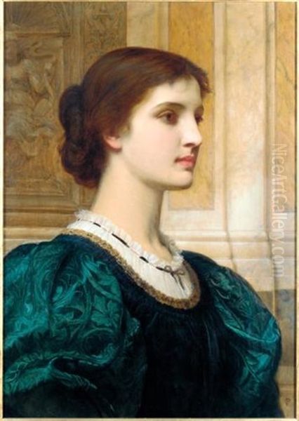 Kate Oil Painting by Charles Edward Perugini