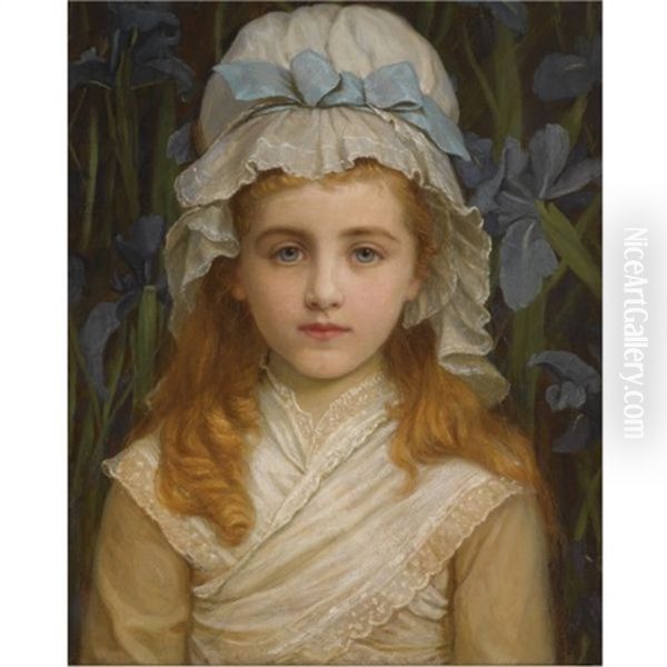 Lilla's A Lady Oil Painting by Kate Perugini