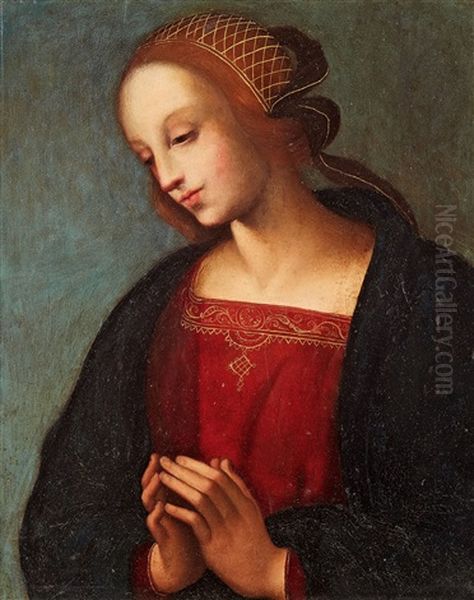 Betende Madonna Oil Painting by Pietro Perugino