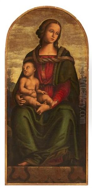 Vierge A L'enfant Oil Painting by Pietro Perugino