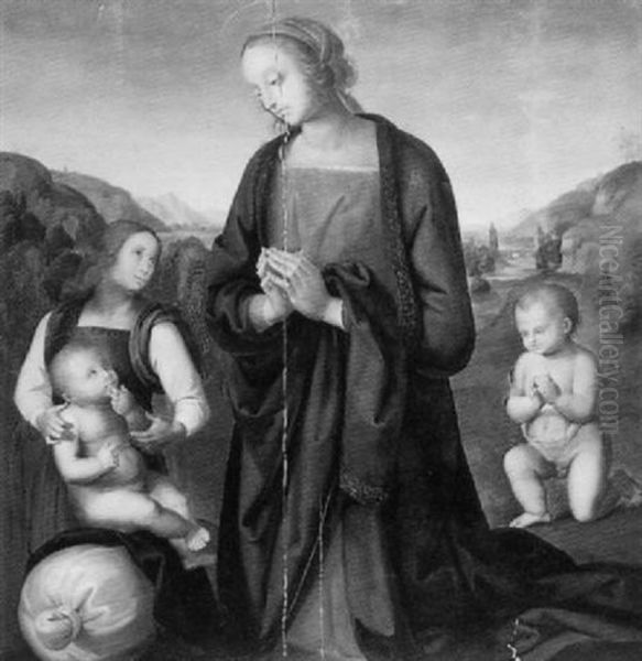 Madonna Del Sacco Oil Painting by Pietro Perugino