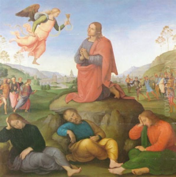 Oracion En El Huerto Oil Painting by Pietro Perugino