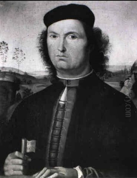 Portrait Of A Francesco Delle Opere Oil Painting by Pietro Perugino