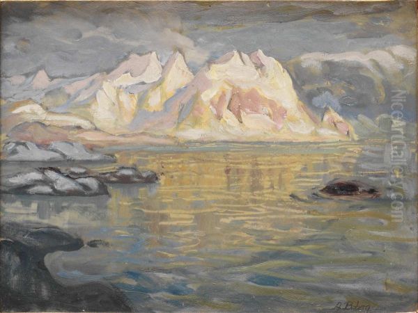 Motiv Fran Lofoten Oil Painting by Anna Boberg