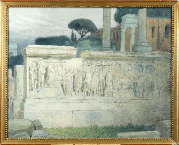 Forumromanum Oil Painting by Ferdinand Boberg