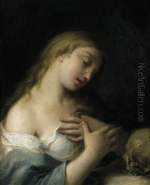 La Maddalena Penitente Oil Painting by Girolamo Pesci