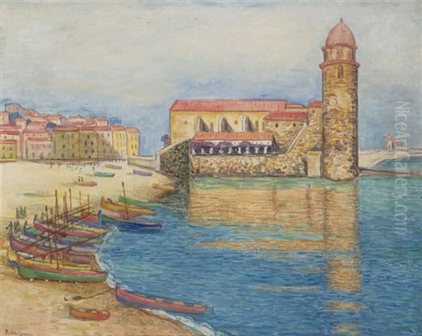 Collioure Oil Painting by Jean Peske