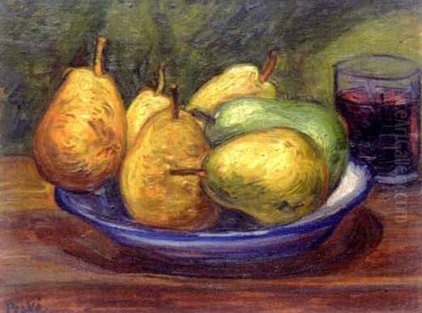 Nature Morte Aux Poires Oil Painting by Jean Peske