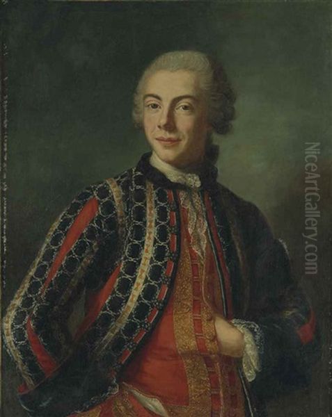 Portrait D'homme, En Buste Oil Painting by Antoine Pesne