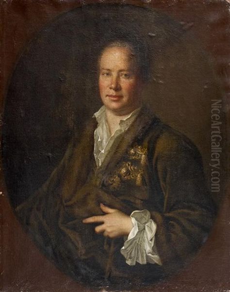 Portrait D'homme, Dit Du Duc De Penthievre Oil Painting by Antoine Pesne