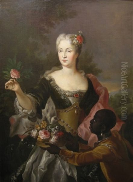 Girl Oil Painting by Antoine Pesne