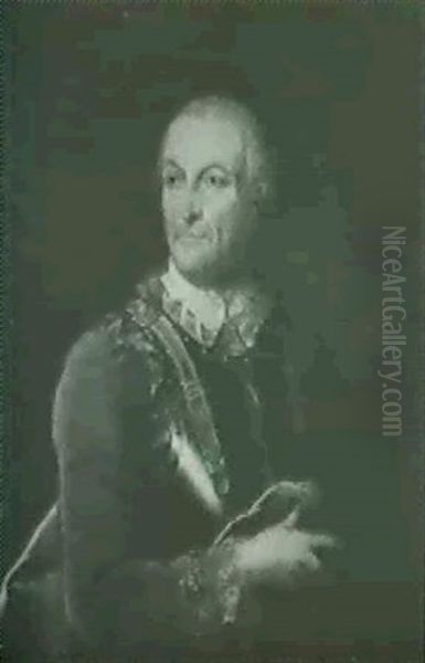 Herrenportrait Oil Painting by Antoine Pesne