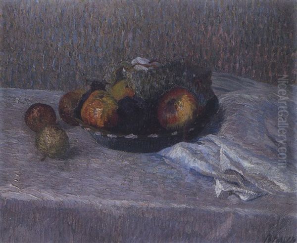 Nature Morte Oil Painting by Adolphe Peterelle