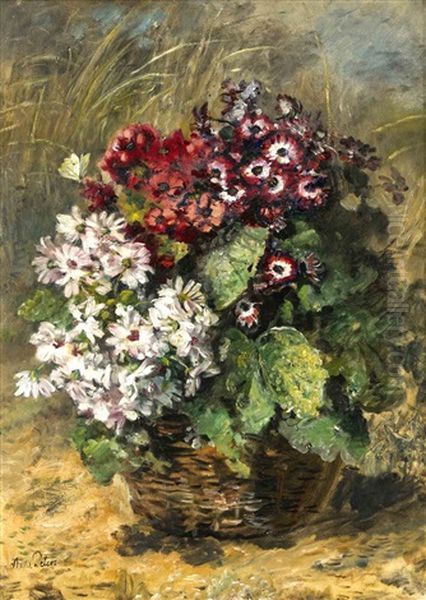 Blumenkorb Oil Painting by Anna Peters