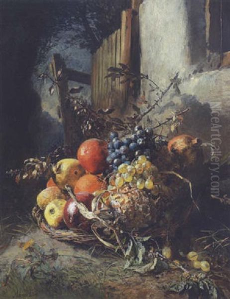 Herbstliches Fruchtestillleben Oil Painting by Anna Peters