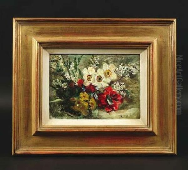 Arrangement Von Sommerblumen Oil Painting by Anna Peters