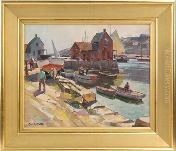 Motif No I Rockport Oil Painting by Carl C. Peters