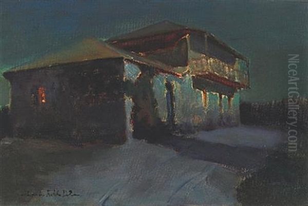 Nocturne, Casa Ortega Oil Painting by Charles Rollo Peters