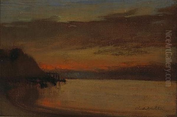 Sunrise Oil Painting by Charles Rollo Peters