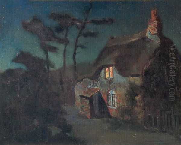 House Of The Witch Elsus Oil Painting by Charles Rollo Peters