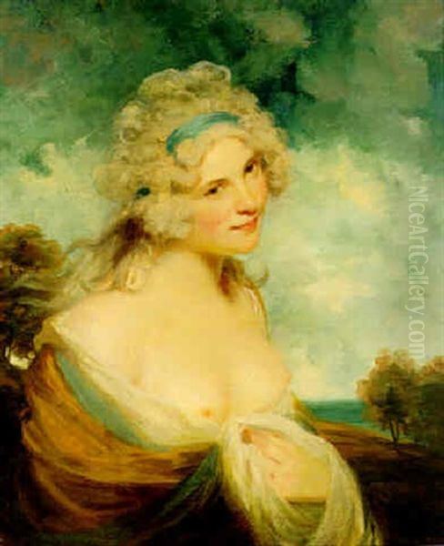 Portrait Of A Lady As A Bacchante Oil Painting by Rev. Matthew William Peters