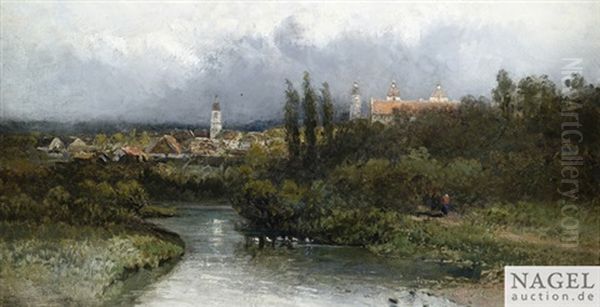 Sontheim An Der Brenz Oil Painting by Pieter Francis Peters