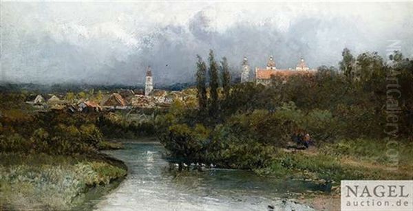 Sontheim An Der Brenz Oil Painting by Pieter Francis Peters