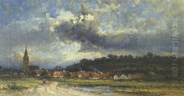 Aufziehendes Gewitter Oil Painting by Pieter Francis Peters